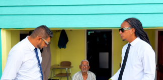 Alibocas, Premchand Deliver Wheelchair to Corinth Resident