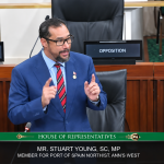 Stuart Young Criticizes Special Operations Bill, Warns of Police State; Government Defends Crime‑Fighting Powers