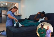 Travel With Zoe featured as nurse in Plumpy Boss music video