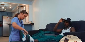 Travel With Zoe featured as nurse in Plumpy Boss music video