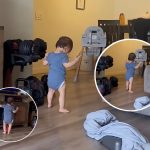 Baby Realises He Can Walk And His Reaction Melts Hearts