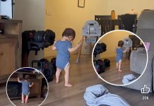 Baby Realises He Can Walk And His Reaction Melts Hearts