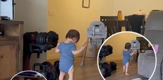 Baby Realises He Can Walk And His Reaction Melts Hearts