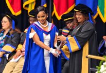 Lil’ Bitts celebrates academic excellence, graduating with distinction from UWI.