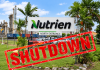 Nutrien has confirmed an indefinite shutdown of its Point Lisas nitrogen operations.