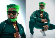 Swappi debuts a vivid green look as his latest promotion continues.
