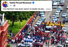 Prime Minister dismisses march, thanks police and addresses protesting workers.