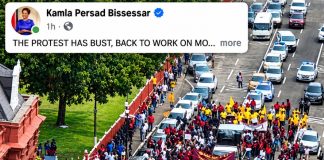 Prime Minister dismisses march, thanks police and addresses protesting workers.