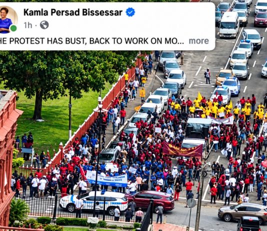 Prime Minister dismisses march, thanks police and addresses protesting workers.