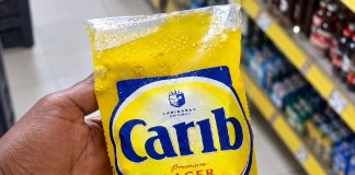 Carib beer in a juice pack for just four dollars?