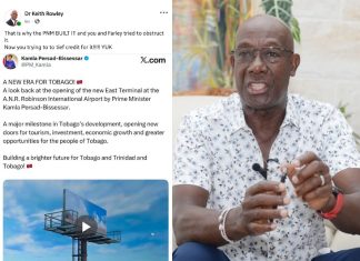 Rowley Slams Kamla And Farley Over Tobago Airport Credit Claims