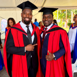 Two schoolmates celebrate doctorates twenty-two years after leaving Gasparillo Composite.