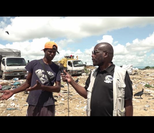 Veteran salvager says dump supports his three wives and children.