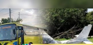 Two passengers die after bus and car collide on St Mary road