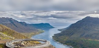Viking-inspired circular walkway opens above Iceland’s dramatic fjord town